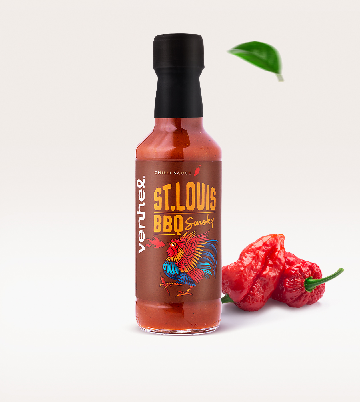 這款辣椒醬用噴火的公雞做為核心視覺(jué)(圖8)