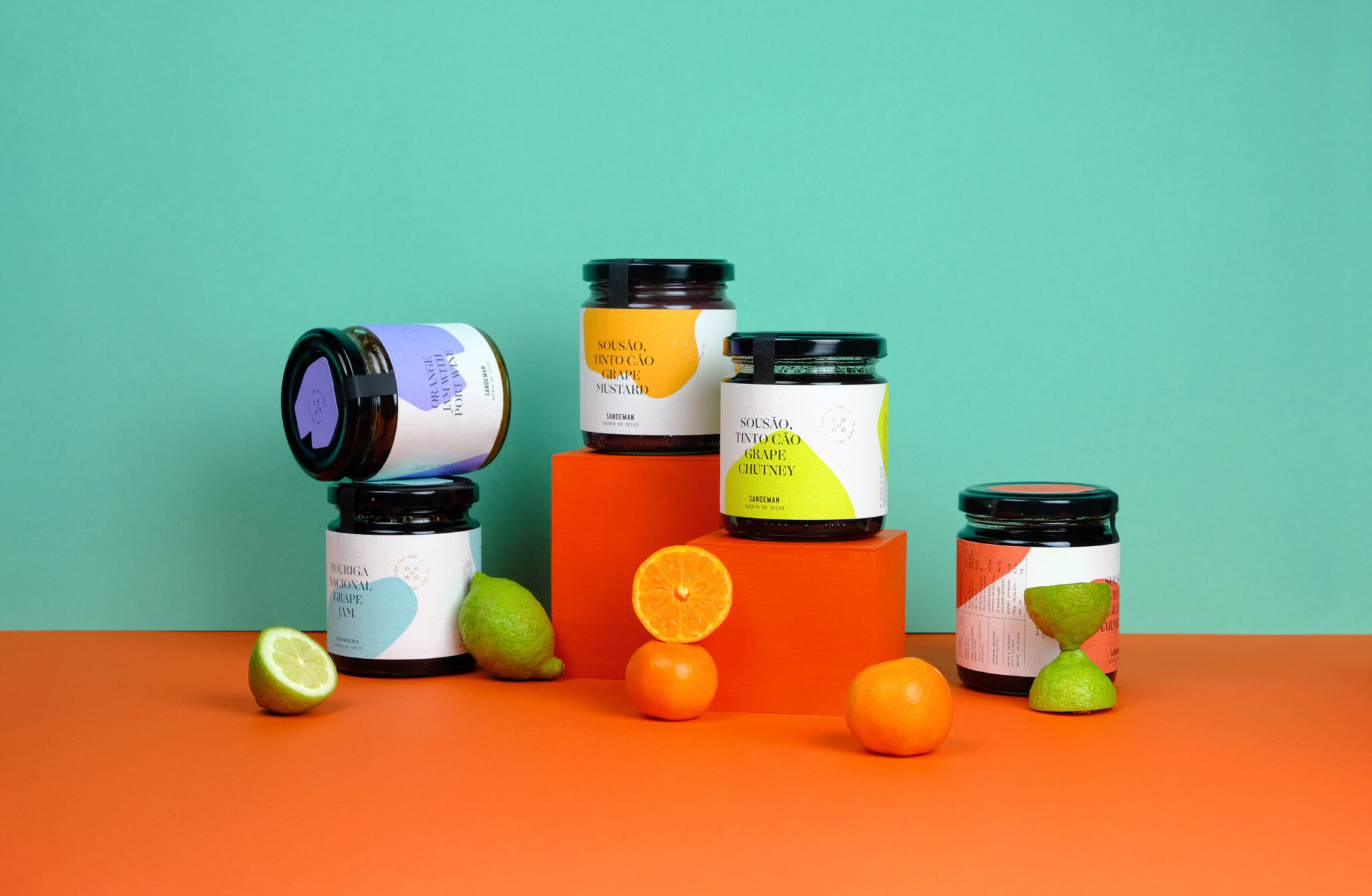 色彩鮮艷的風(fēng)味果醬包裝設(shè)計欣賞(圖1)