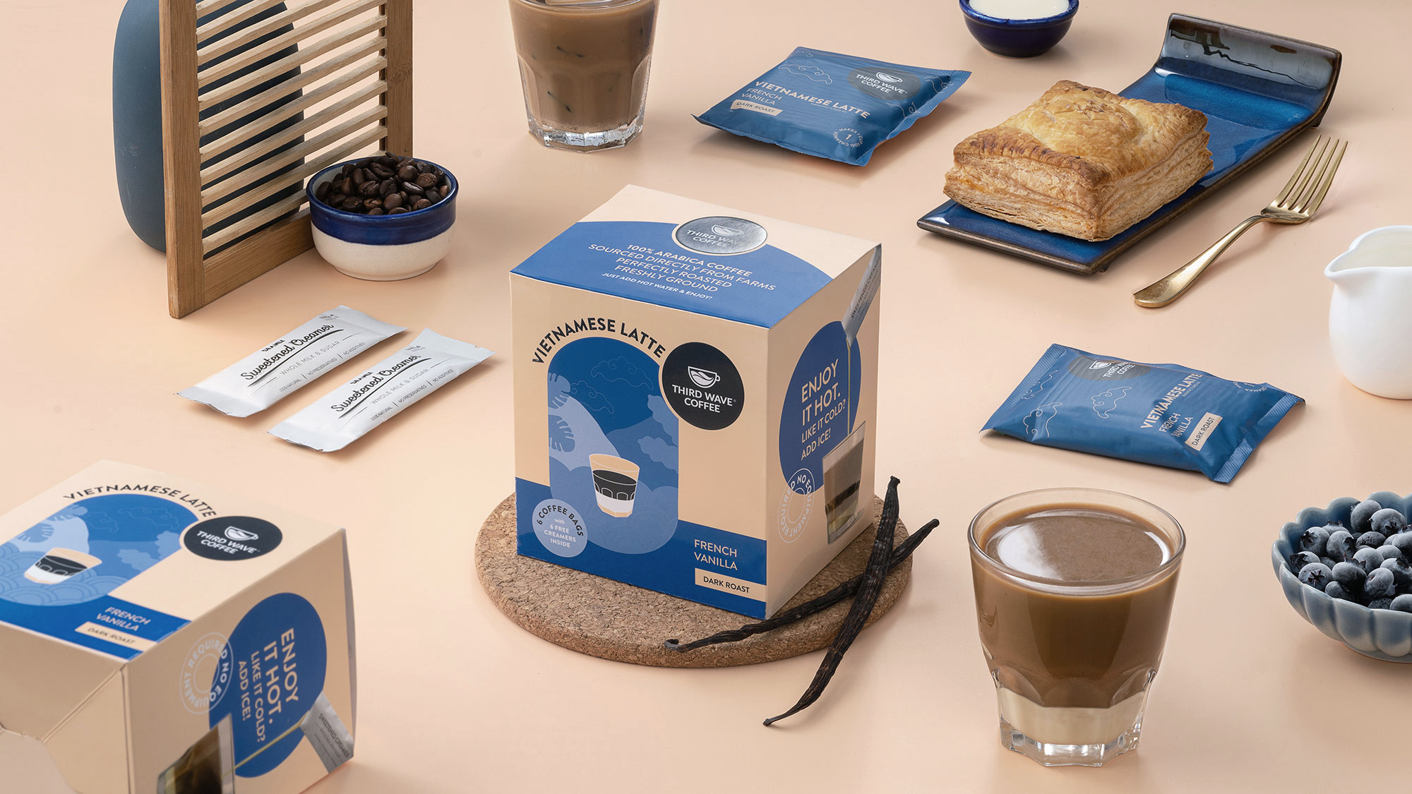 越南拿鐵速溶咖啡包裝這樣設(shè)計(圖4)