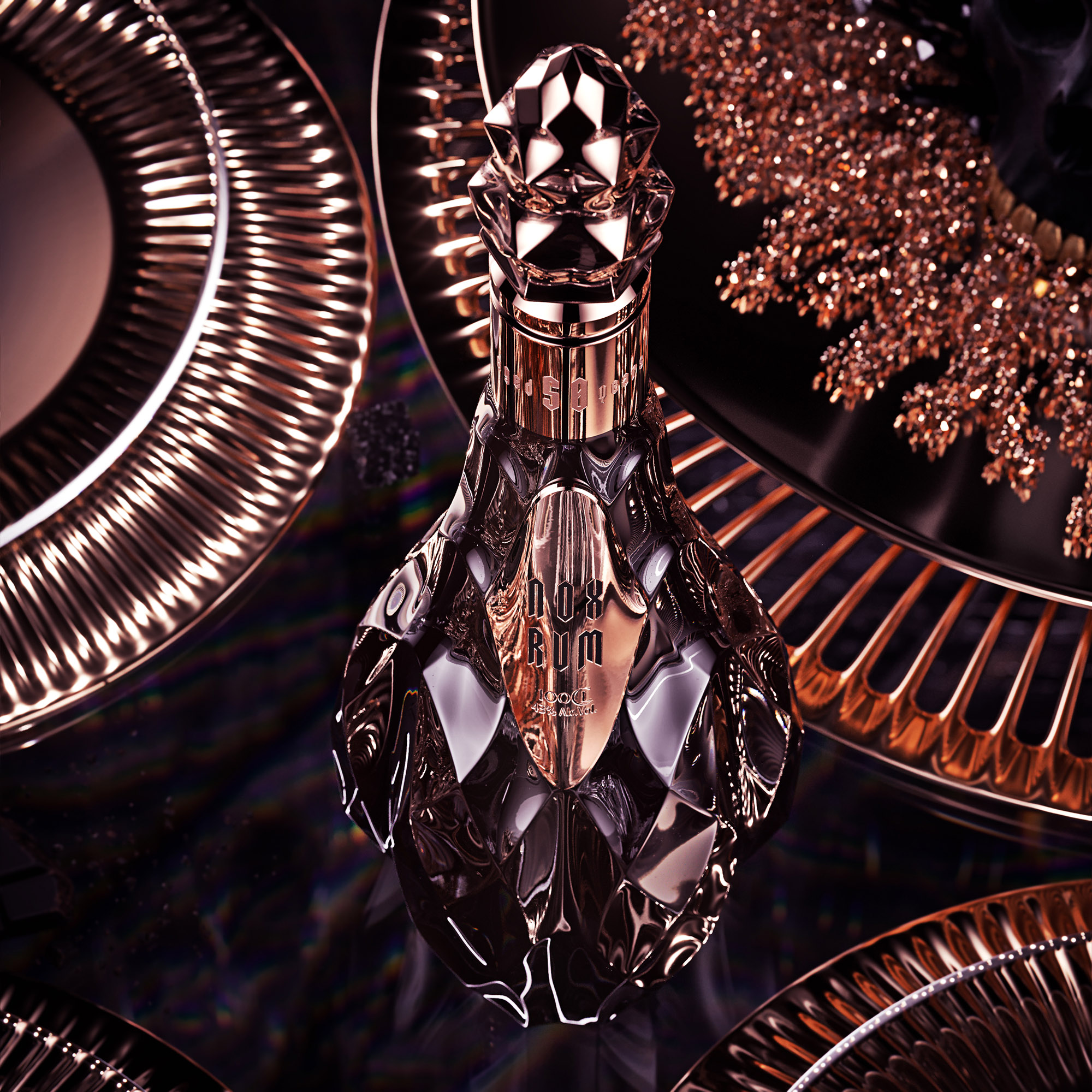 NOX RUM朗姆酒這樣設(shè)計簡約奢華(圖5)