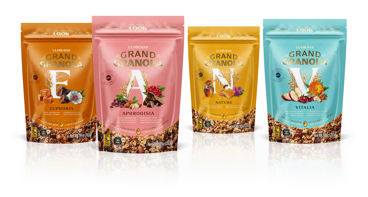 Grand Granola 麥片系列產(chǎn)品包裝設(shè)計(jì)(圖1)