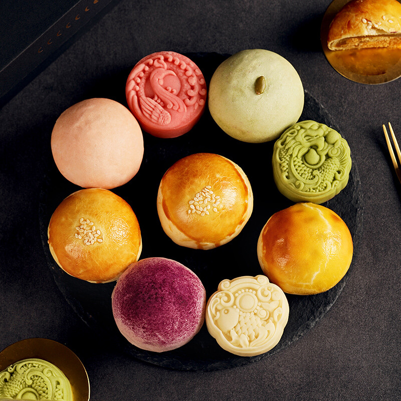 YOTIME 悠享時 悅食團(tuán)圓蘇式月餅禮盒 9餅8味 564g包裝禮盒產(chǎn)品包裝創(chuàng)意設(shè)計欣賞(圖4)