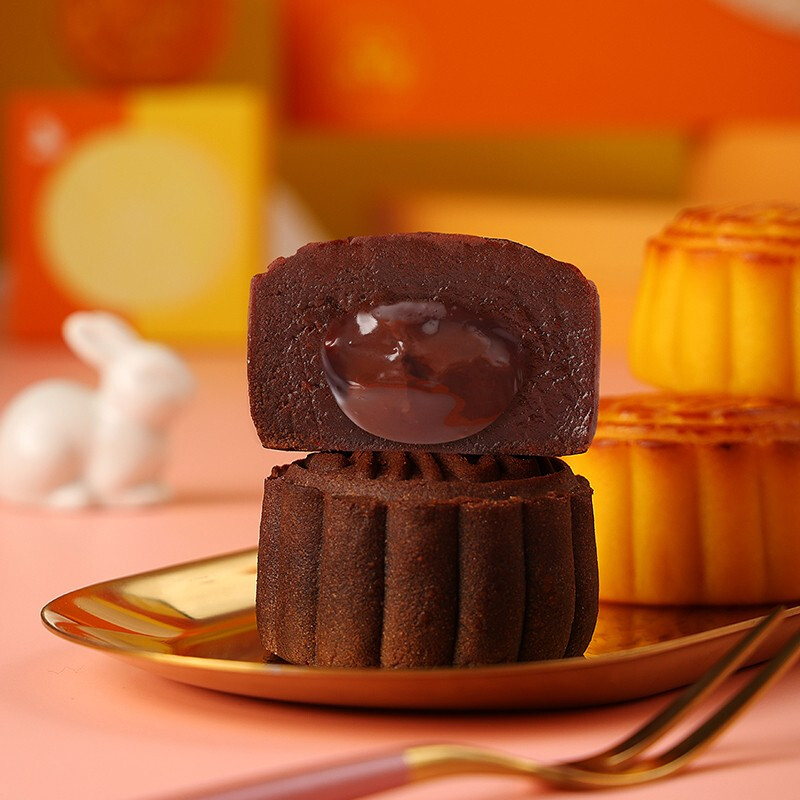 趣香 趣香流心月餅 廣式月餅 8餅4味 360g 禮盒裝包裝禮盒產(chǎn)品包裝創(chuàng)意設(shè)計(jì)欣賞(圖5)