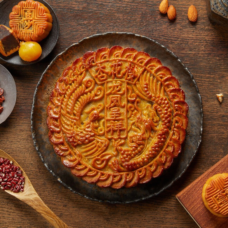 杏花樓 豪華提籃 廣式月餅 13餅4味 1.88kg 禮盒裝包裝禮盒產(chǎn)品包裝創(chuàng)意設(shè)計(jì)欣賞(圖2)