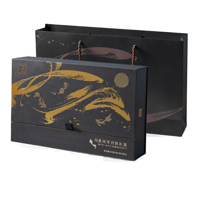 WING WAH 元朗榮華 月意風(fēng)華月餅 6餅3味 600g 禮盒裝包裝禮盒產(chǎn)品包裝創(chuàng)意設(shè)計(jì)欣賞(圖1)