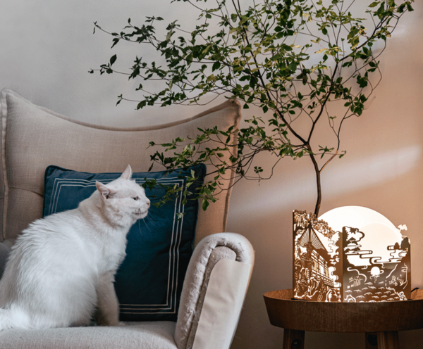 長(zhǎng)安東市 “扶搖攬?jiān)隆敝星锒Y盒（月餅+茶餅+香氛夜燈）包裝禮盒產(chǎn)品包裝創(chuàng)意設(shè)計(jì)欣賞(圖1)