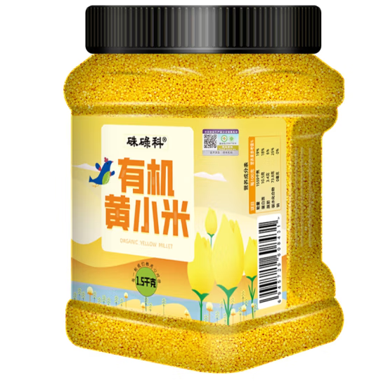 灌裝有機黃小米包裝設計作品欣賞(圖1)