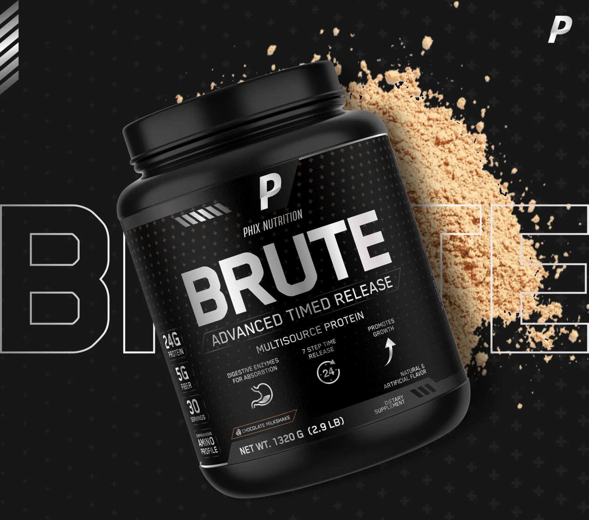 蛋白質(zhì)粉包裝罐設(shè)計欣賞(圖1)