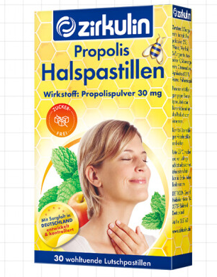 無糖蜂膠潤喉糖紙盒包裝如何設(shè)計(圖1)