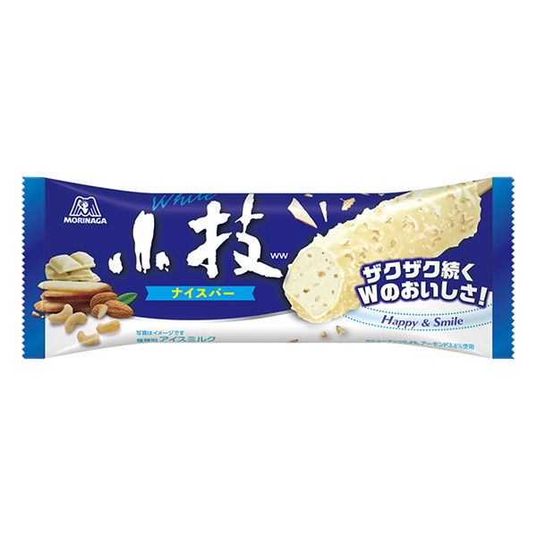 食品包裝設(shè)計(jì)欣賞白色細(xì)枝冰棒森永制果(圖1)