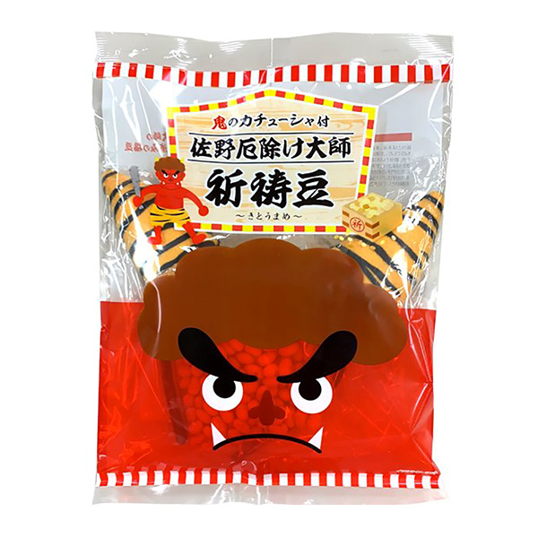 食品包裝設(shè)計(jì)欣賞鬼的發(fā)箍佐野消災(zāi)大師祈禱豆包裝設(shè)計(jì)欣賞(圖1)