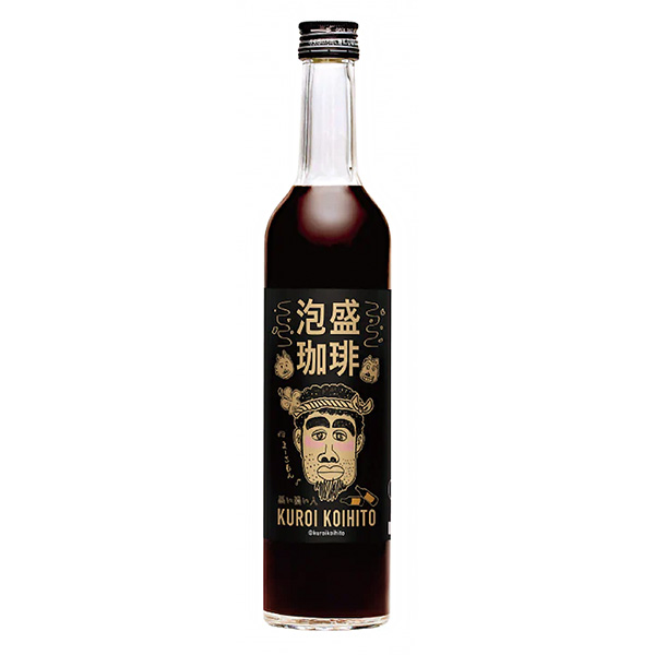 食品包裝設(shè)計(jì)欣賞黑色的濃人泡盛咖啡久米仙酒造發(fā)售包裝設(shè)計(jì)欣賞(圖1)