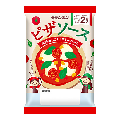 披薩醬熟透了的粗番茄羅勒莫朗本跨頁類包裝設(shè)計(圖1)