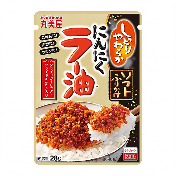 軟撒大蒜辣油丸美屋食品工業(yè)烹飪品包裝設(shè)計(jì)(圖1)
