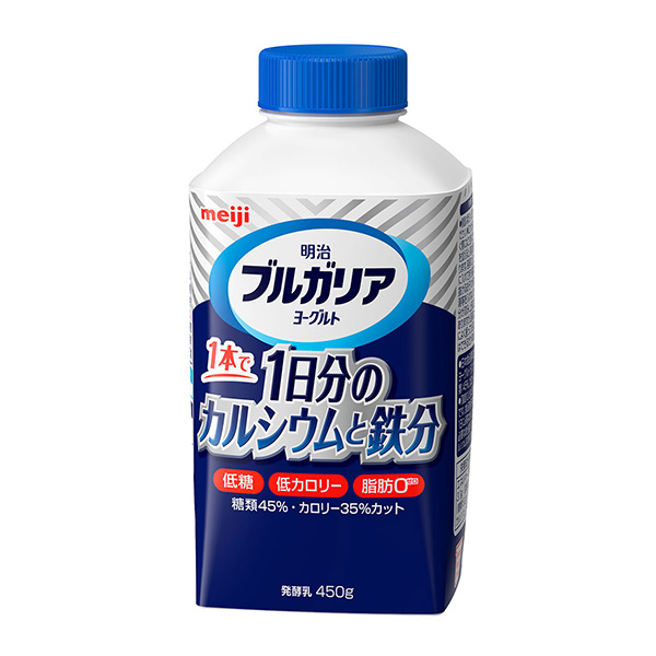 明治保加利亞酸奶一天的鈣和鐵分明治甜點酸奶包裝設計(圖1)