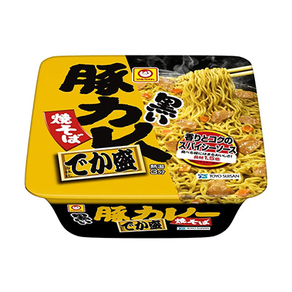 麥爾黑色的豬咖喱炒面加盛東洋水產(chǎn)面類包裝設(shè)計(jì)(圖1)