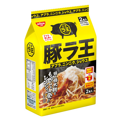 日清豬王阿布拉、大蒜、姜日清面類包裝設(shè)計(jì)(圖1)