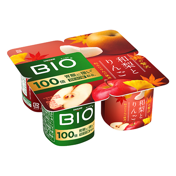 達(dá)能酸奶和梨和蘋果達(dá)能日本食品飲料包裝設(shè)計(jì)(圖1)