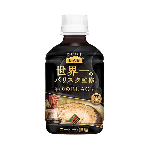 包裝設(shè)計欣賞大豆混合＜香味的黑色＞咖啡實驗室世界第一的變阻器監(jiān)修熱&冷(大豆飲料) (圖1)